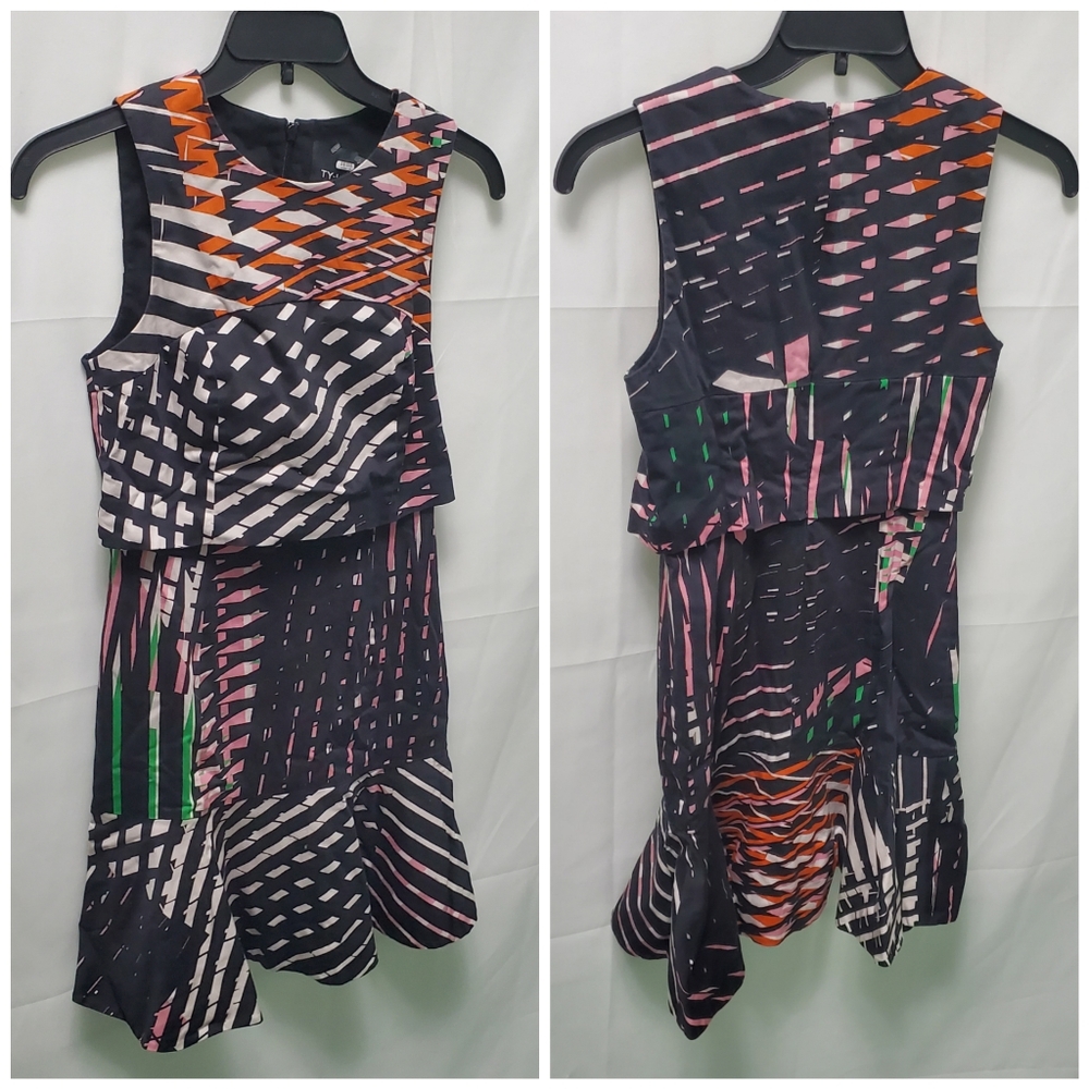 TY-LR Australia Multi-color Abstract Print Dress Size Small